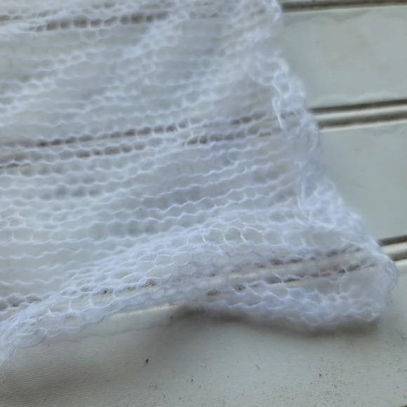 Newborn Photography Props Soft Knit Newborn Stretch Lighweig Wrap Blanket white - Picture 6 of 6